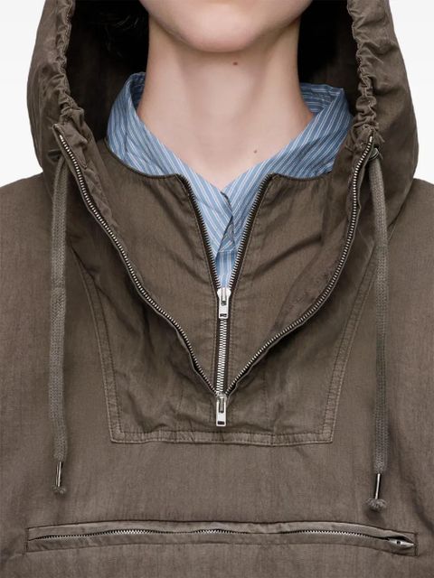 Maison Margiela hooded jacket - Brown
