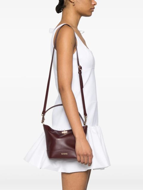 SANDRO mini Tangoso bucket bag - Red