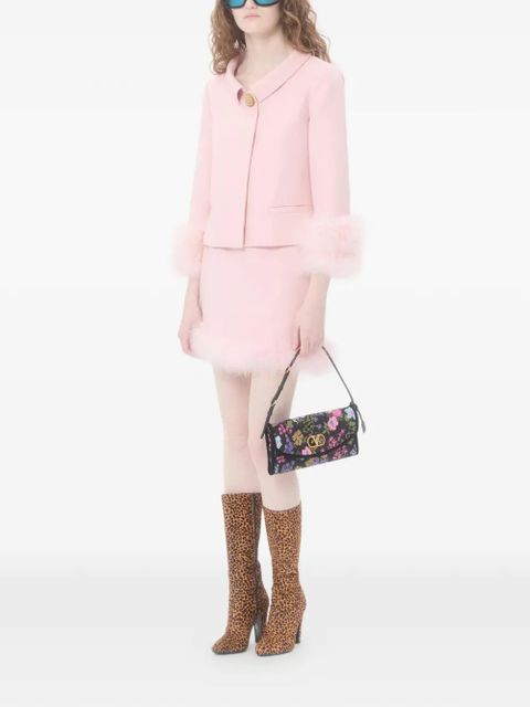 Valentino Garavani small DeVain Papier Floral shoulder bag - Black