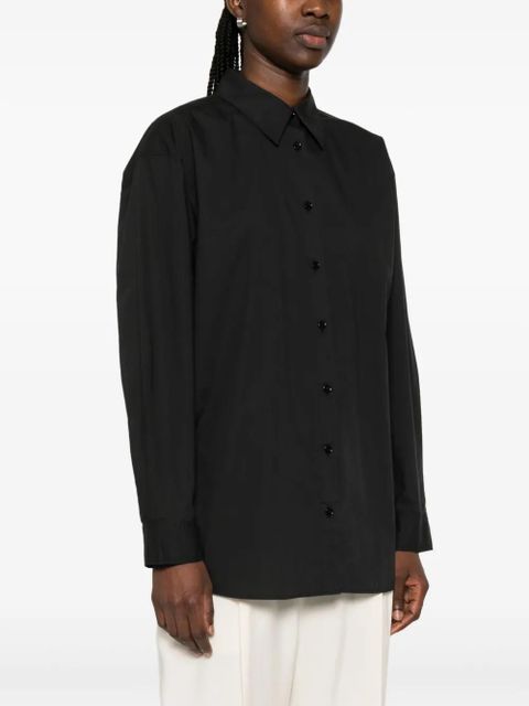 TOTEME tumbled shirt - Black