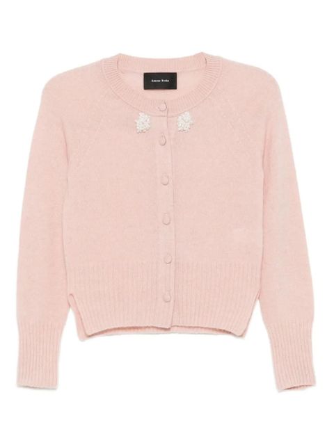 Simone Rocha embellished cashmere cardigan - Pink - zdjęcie produktu nr 1
