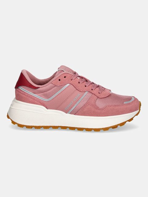Tommy Jeans sneakersy TJW CLEATED RUNNER damskie kolor różowy EN0EN02788 - zdjęcie produktu nr 2