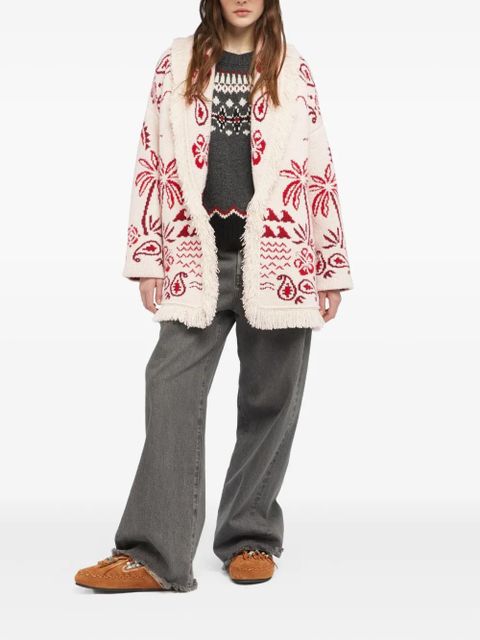 Alanui Glimpse Of Eden cardigan - White - zdjęcie produktu nr 2