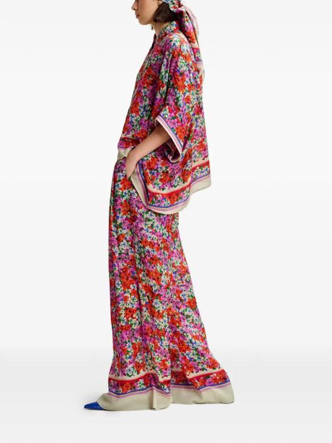 Essentiel Antwerp floral trousers - Red