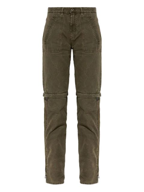 Blumarine zip-detail trousers - Green - zdjęcie produktu nr 1