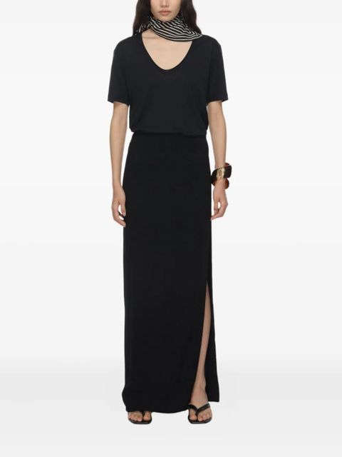 TOTEME scoop-neck T-shirt - Black - zdjęcie produktu nr 2