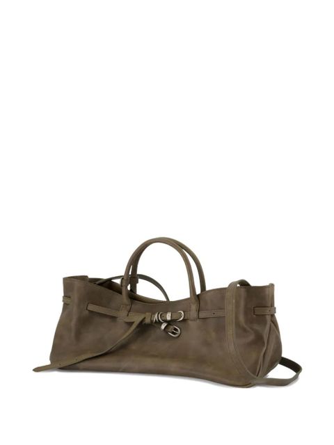 Marge Sherwood Grandma buckle-fastening leather satchel - Brown