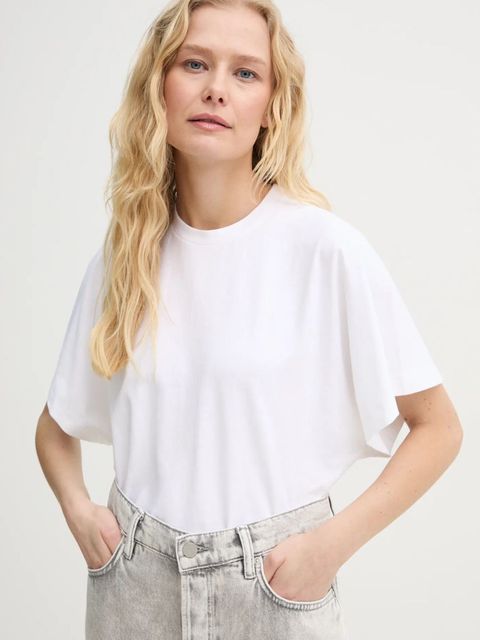 AllSaints t-shirt bawełniany ARTIA damski kolor biały W077JB