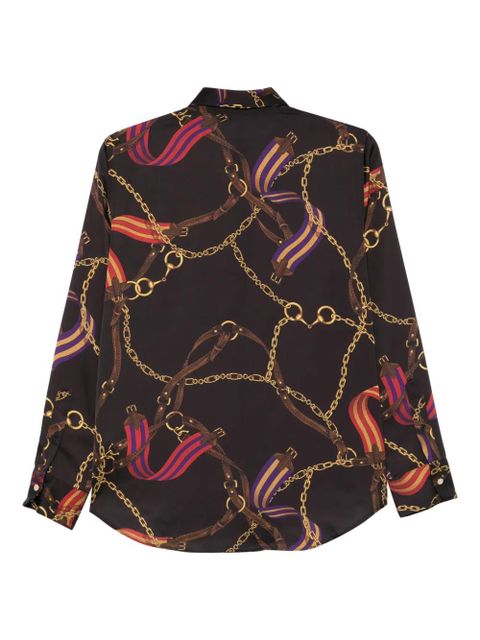 Lauren Ralph Lauren chain-print shirt - Black