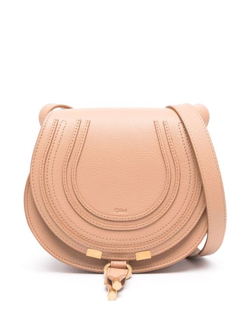 Chloé small Marcie leather bag - Brown - zdjęcie produktu nr 1