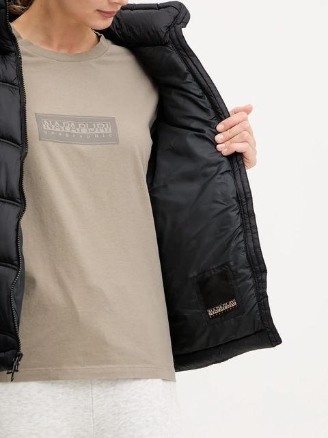 Napapijri kurtka A-Ega kolor czarny przejściowa NP0A88XD9411