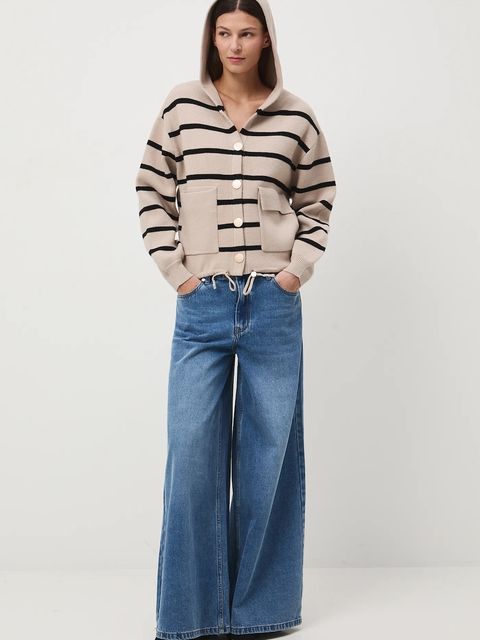 Medicine kardigan damski kolor beżowy - zdjęcie produktu nr 1