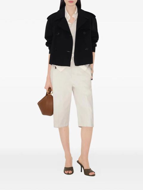 Burberry cropped gabardine Mayfair trench jacket - Black - zdjęcie produktu nr 2