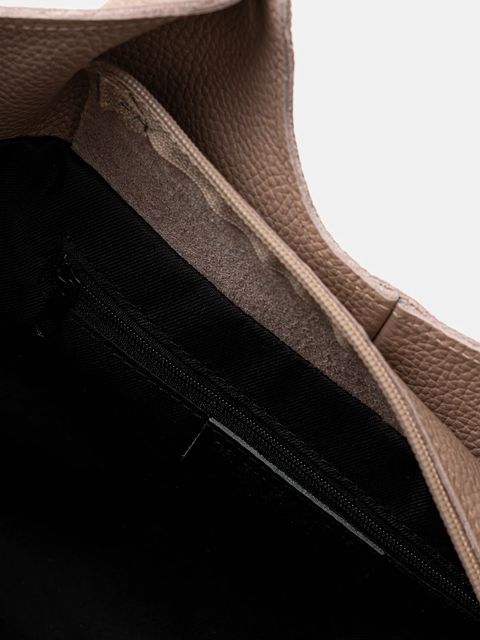 Answear.LAB torebka skórzana kolor różowy