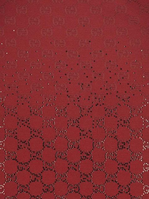 Gucci GG-logo embellished mini skirt - Red - zdjęcie produktu nr 2