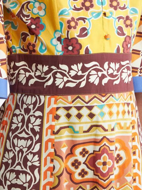 ETRO printed poplin dress - Neutrals