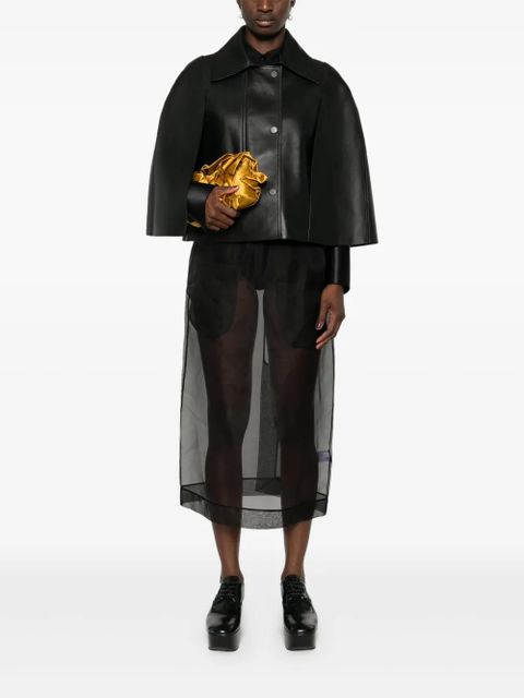 Simone Rocha sheer pencil midi skirt - Black - zdjęcie produktu nr 2