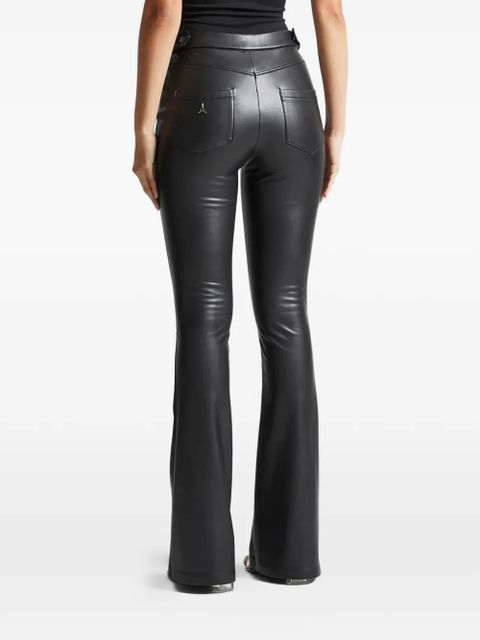 Manière De Voir flared patch pocket leggings - Black