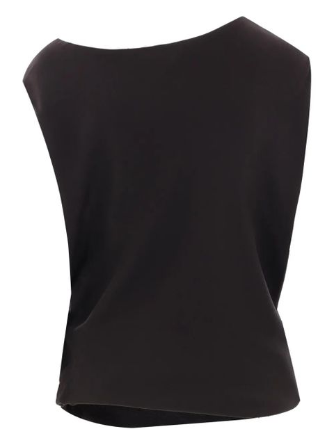 Loro Piana asymmetric T-shirt - Black - zdjęcie produktu nr 2