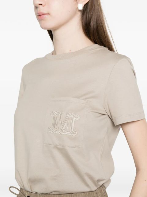 Max Mara initial pocket T-shirt - Neutrals