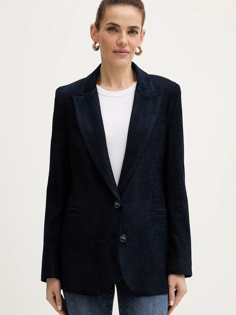 Haveone marynarka kolor granatowy jednorzędowa gładka JCB-P002 - zdjęcie produktu nr 1