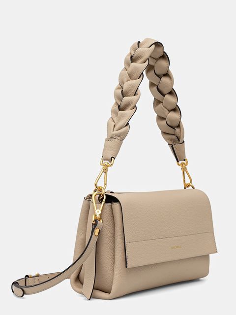 Coccinelle torebka skórzana BOHEME GRANA DOUBLE kolor beżowy E1.M50.12.01.01 - zdjęcie produktu nr 2