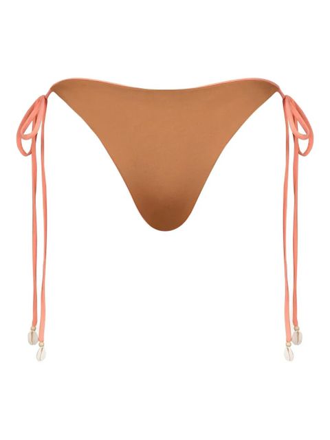 Johanna Ortiz Sagrado shell-detail bikini bottom - Pink - zdjęcie produktu nr 1