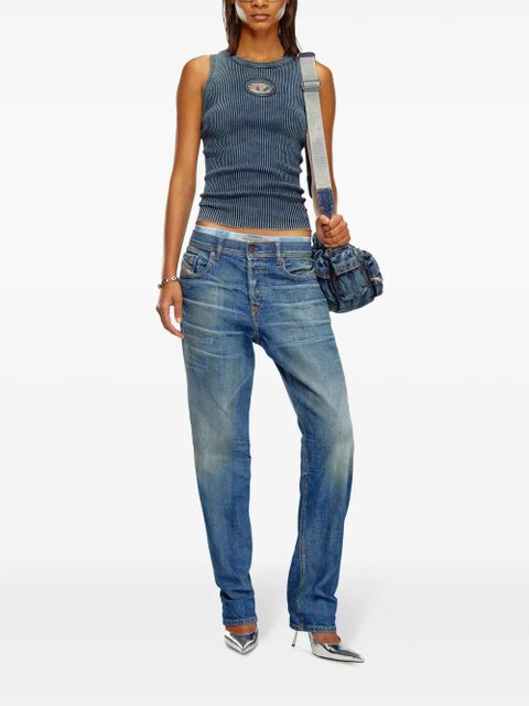 Diesel M-Anchor-A-Sl ribbed cotton tank top - Blue - zdjęcie produktu nr 2