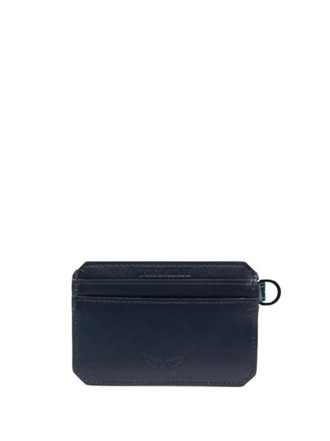 Zadig&Voltaire Le Cecilia crocodile-effect cardholder - Blue