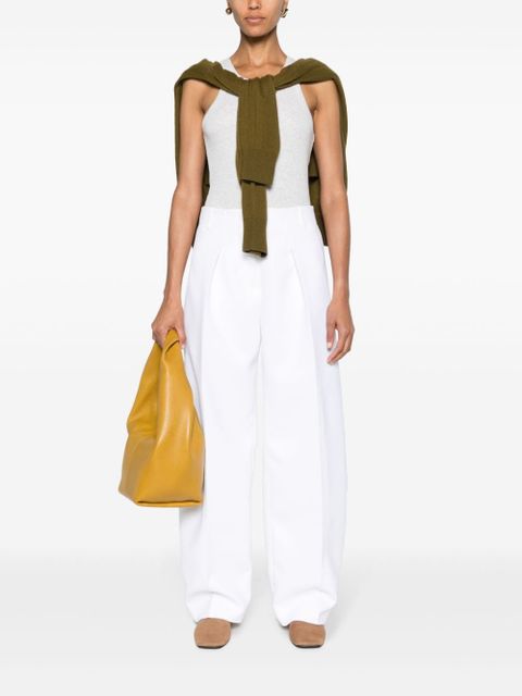 TOTEME ribbed cotton tank top - Grey - zdjęcie produktu nr 2