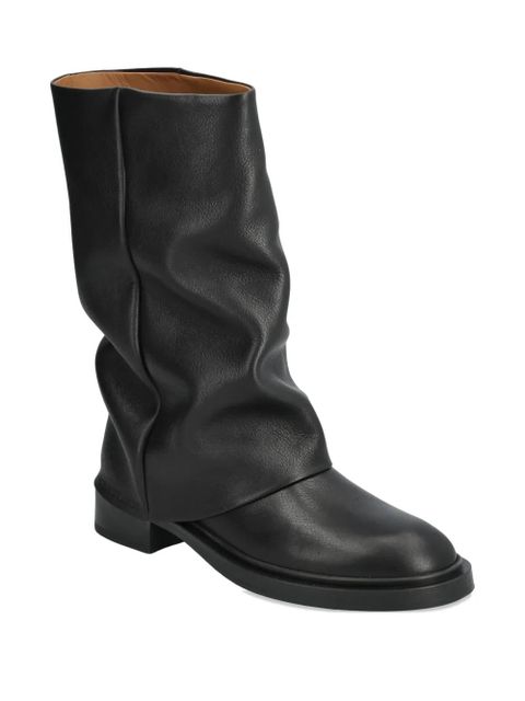 Copenhagen gathered boots - Black - zdjęcie produktu nr 2