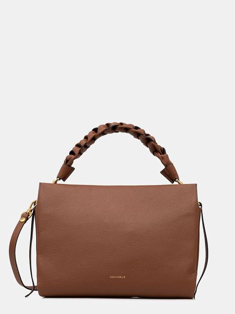 Coccinelle torebka skórzana kolor brązowy E1 M50 19 02 01 - zdjęcie produktu nr 1