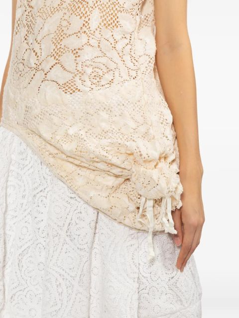 Comme Des Garçons floral-embroidered vest - Neutrals