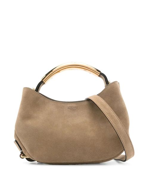 Moschino Handle Me suede tote bag - Neutrals - zdjęcie produktu nr 1