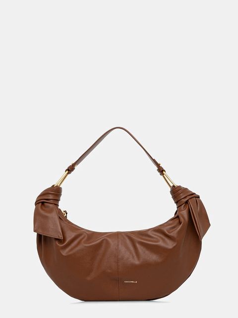 Coccinelle torebka skórzana FUROSHIKI kolor brązowy E1 U1A 13 02 01 - zdjęcie produktu nr 1