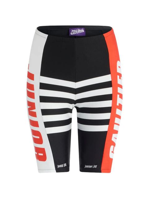 Jean Paul Gaultier Junior Gaultier cycling-printed stretch shorts - Black - zdjęcie produktu nr 1