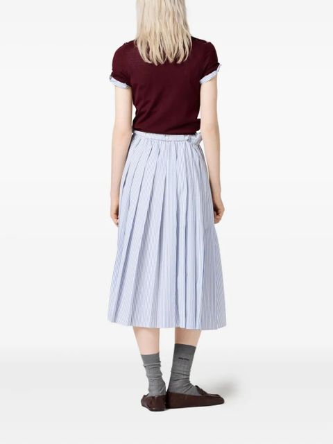 Miu Miu argyle intarsia-knit sweater - Red - zdjęcie produktu nr 2