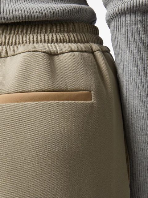 Tod's elasticated-waist straight-leg trousers - Neutrals