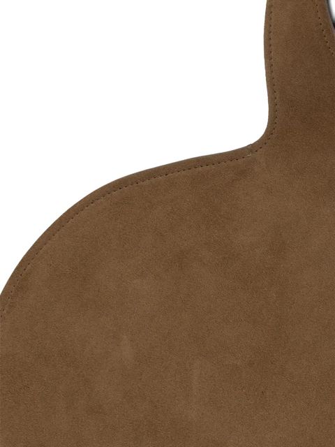 Coperni large Double Heart leather tote bag - Brown