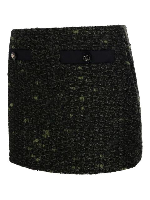 Gucci ribbon mini skirt - Green