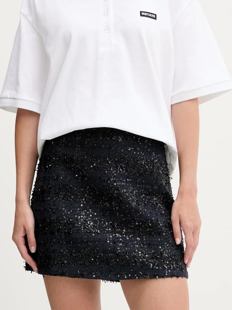 Rotate spódnica kolor granatowy mini rozkloszowana 1141981725 - zdjęcie produktu nr 1