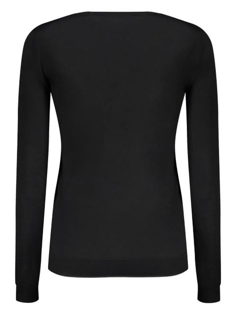 Valentino Garavani long-sleeve crew-neck sweater - Black