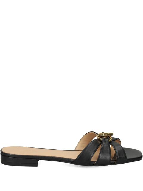 Lauren Ralph Lauren buckle-strap leather sandals - Black - zdjęcie produktu nr 1