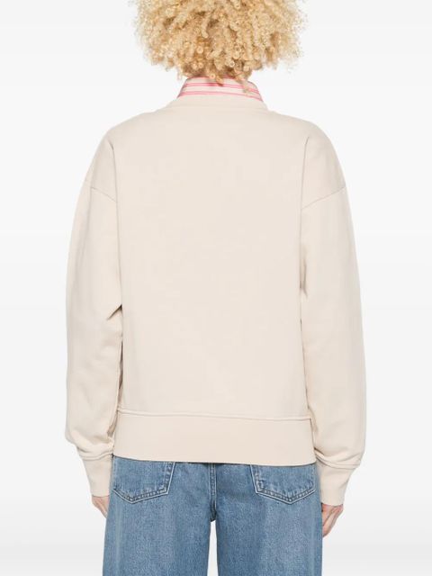 PINKO appliqué-detail sweatshirt - Neutrals