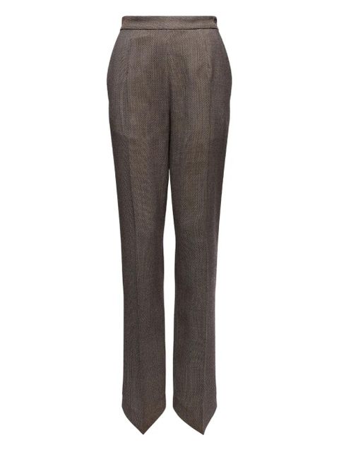 MM6 Maison Margiela virgin-wool trousers - Brown - zdjęcie produktu nr 1