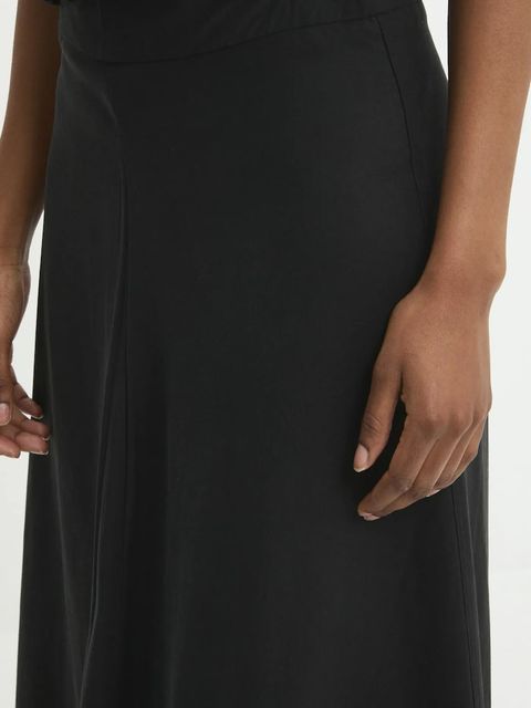 Answear.LAB bluzka i spódnica damski kolor czarny