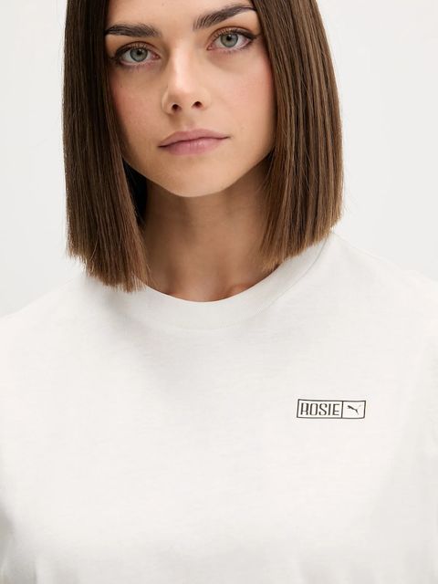 Puma t-shirt PUMA x ROSÉ damski kolor beżowy 633806