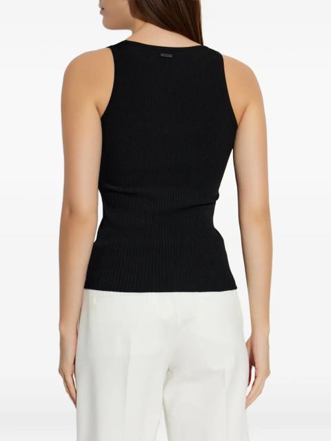Max Mara ribbed vest top - Black