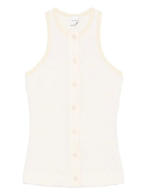 Nanushka ribbed button-placket top - Neutrals - zdjęcie produktu nr 1