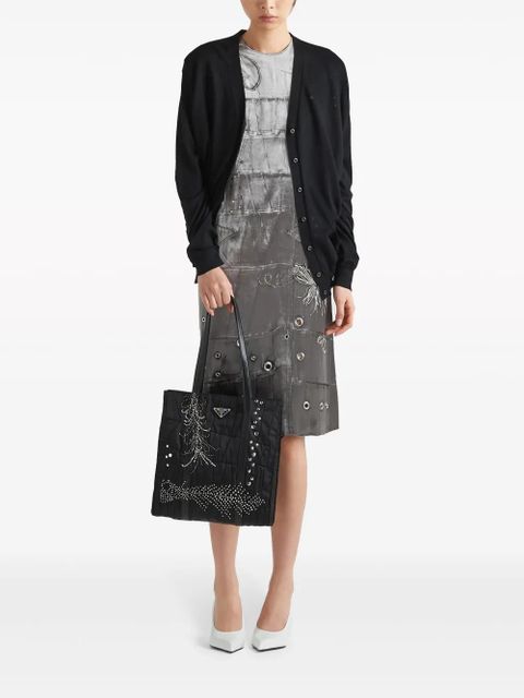 Prada medium Re-Nylon patchwork tote bag - Black - zdjęcie produktu nr 2